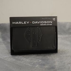 Harley-Davidson Black Leather Wallet